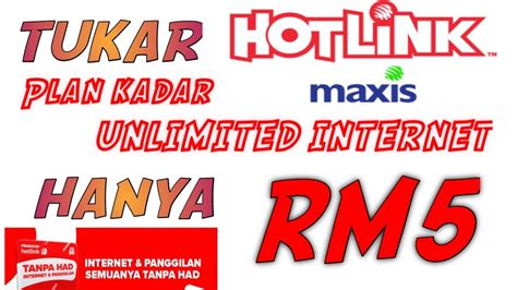 Hotlink prepaid unlimited data plan: MAXIS PREPAID UNLIMITED - YouTube
