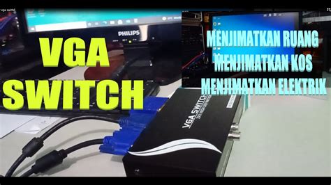 Vga Switch Satu Monitor Untuk Dua Pc Youtube
