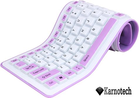 Karnotech Foldable Silicone Keyboard Usb Wired Silicon Flexible Soft