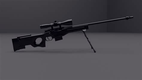 Awm Sniper Rifle 3d Model On Behance