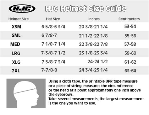 Hjc sizing instructions we highly recommend finding a cloth tape measure and taking the time to take these measurements. HJC CS-5N Open Face Helmet at the best prices. | UPR ...