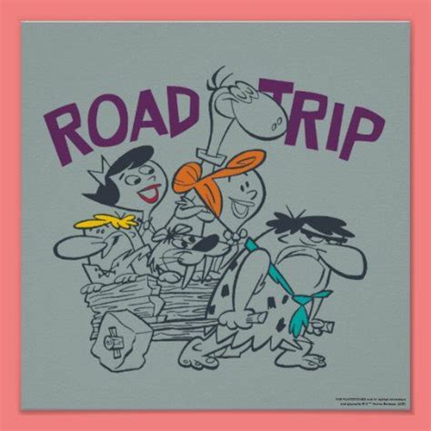 The Flintstones Road Trip Poster Theflintstones Check Out Fred Towing