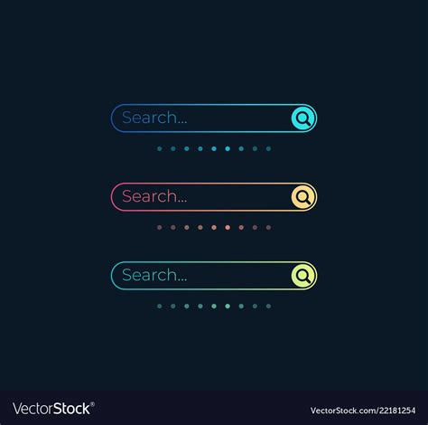Search Bars Elements For Ui Web And Apps Vector Image