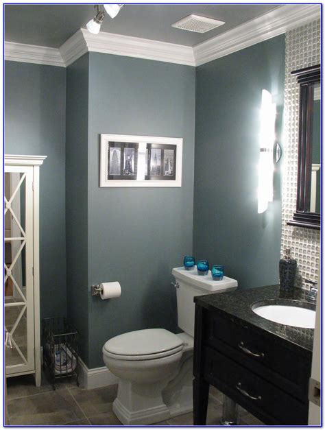 The fresh bathroom paint color is best suitable for walls, whilst adding as a neutral setting for classic blue and white hues. Small Bathroom Wall Paint Color Ideas