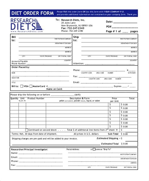 Free 13 Sample Purchase Order Forms In Pdf Excel Word