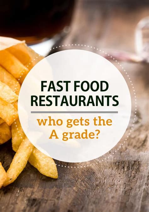 Check spelling or type a new query. The Healthiest Fast Food Restaurants AND The Not So Healthy