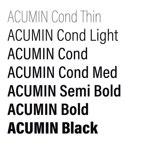 Acumin Font