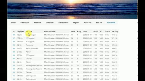 Users may check the status of their contributions specifically for users who have registered their accounts using the application. job portal employer - YouTube