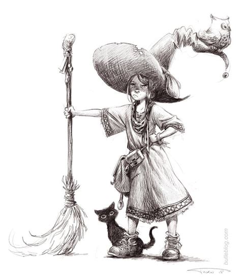 Pencil Art Drawings Drawing Sketches Art Du Croquis Witch Drawing