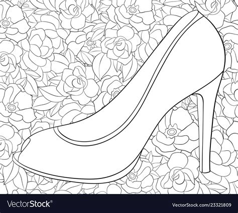 High Heel Shoes Coloring Pages