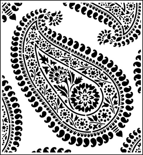 Paisley Repeat Stencil From The Stencil Library Online Catalogue Buy