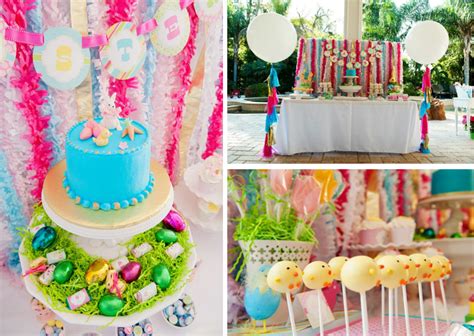 Choose from brightly colored paper lanterns and wall fans, garlands, door curtains, favor containers and so much more. Kara's Party Ideas Pastel Easter themed spring party via ...