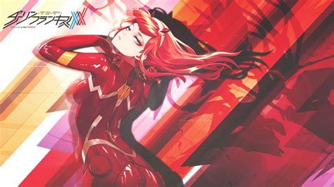 Darling In The Franxx Zero Two Wearing Red Dress With Red Hair Hd Anime
