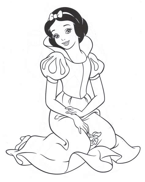 Desenho De Princesa Branca De Neve Para Colorir Tudodesenhos
