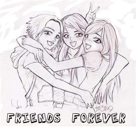 Dessin kawaii harry potter facile. friends forever :) | Best friend drawings, Drawings of friends, Friends sketch