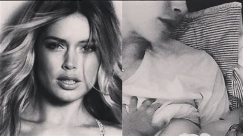 Victorias Secret Model Doutzen Kroes Shares Surprising Breastfeeding Photo Sheknows