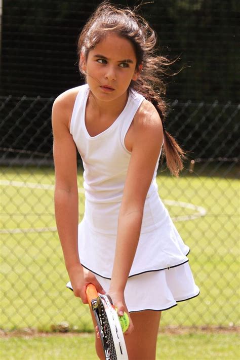 Girls Tennis Dress White Racerback Johanna Girls Tennis Clothes