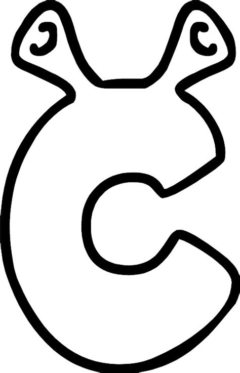 Letter C Coloring Page