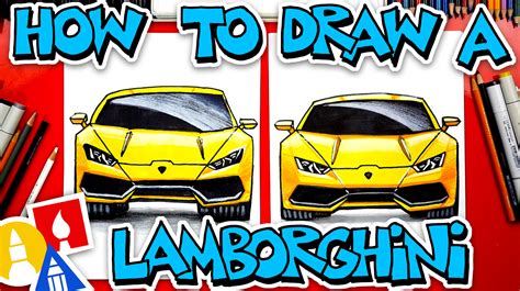 How To Draw A Lamborghini Front View Art For Kids Hub