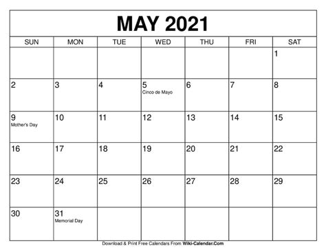 Pdf Template Free Printable Printable Printable May 2021 Printable Calendar