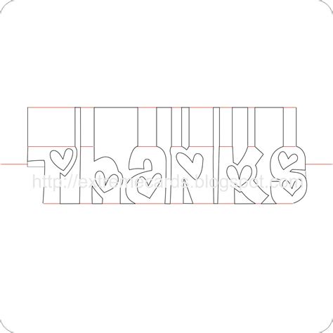 Use colored pencils and paper of medium thickness. Pop Up "Thanks" Card