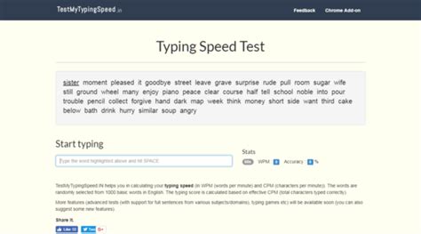 10 Best Typing Speed Test Tools Online Mashtips