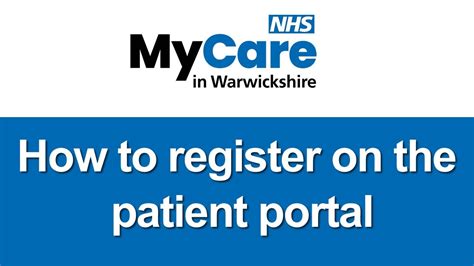 How To Register On The Patient Portal Youtube