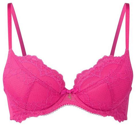 Gossard Bright Rosepink Superboost Lace Plunge Push Up Bra Us 32c