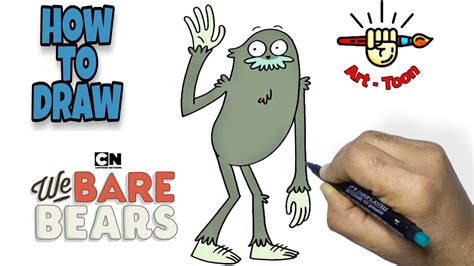 how to draw charlie from we bare bears step by step easy youtube