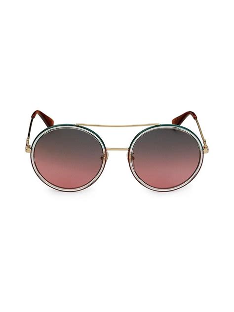 Gucci 56mm Aviator Sunglasses In Metallic Lyst