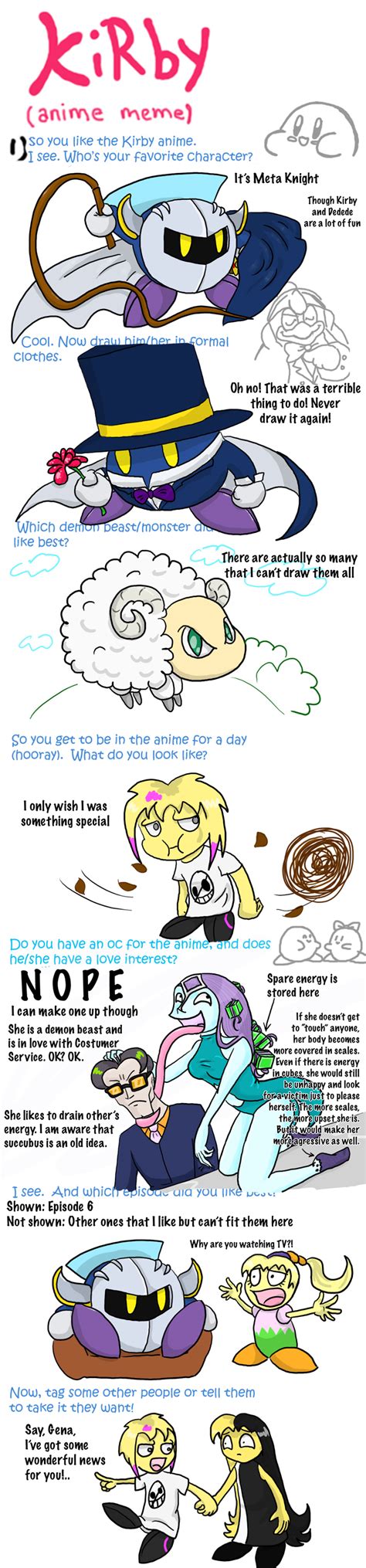 Kirby Anime Meme By Blackkisa On Deviantart