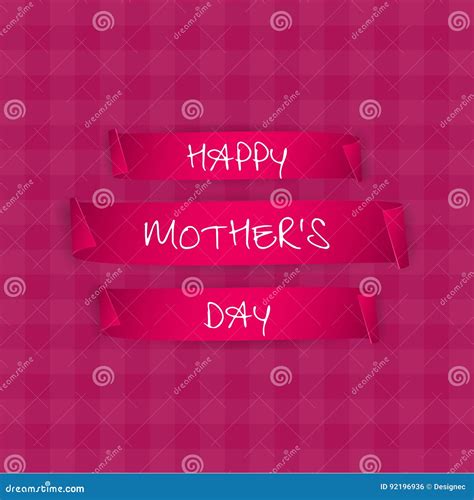 Happy Mothers Day Greeting Card Vector Illustration Stock Vector Illustration Of Love