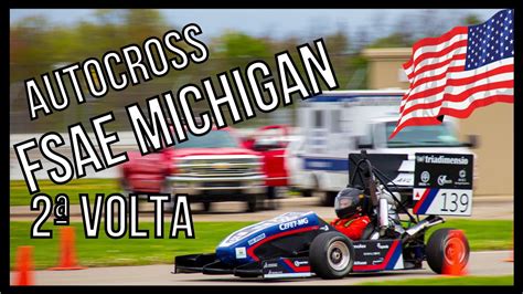 Autocross Fsae Michigan 2019 Fórmula Cefast Youtube