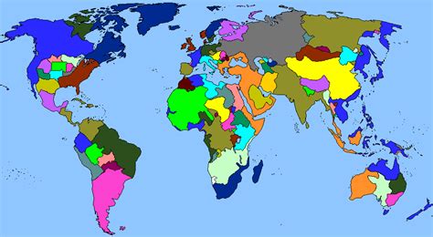 Alternate History World Map By Arbitran On Deviantart