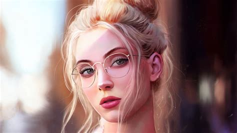 3840x2160 Girl With Glasses Artistic Portrait 4k 4k Hd 4k Wallpapers