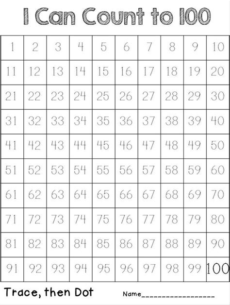 Number Sheets 1 100 Activity Shelter Free Printable Number Charts And