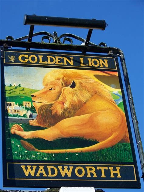 Sign For The Golden Lion Winnall © Maigheach Gheal Cc By Sa20