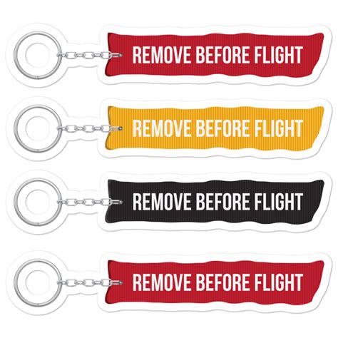 Remove Before Flight Sticker Pack Maintenance At Aeroswag