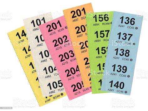 Raffle Tickets With Clipping Path Stock Photo - Download ...