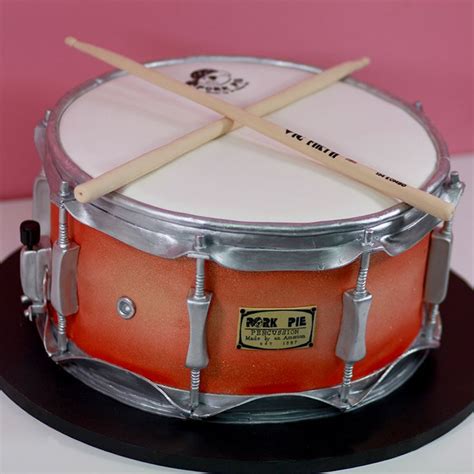Kids Sculpted Drum Design Birthday Cake For The Little Musician In Your