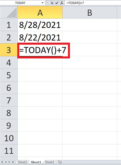 How To Use Today Function In Excel Tae
