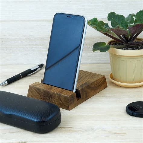 Holz Telefon Ständer Personalisierte Handyhalter Holz Iphone Etsy