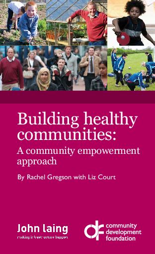 Pdf Building Healthy Communities A Community Empowerment Approach