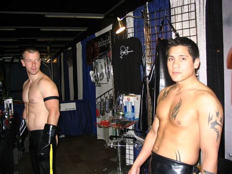 Sven And Mikey Two Hunky Beefcakes Work The Stockroom Booth Flickr