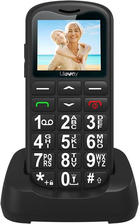 Uleway Mobiele Telefoons Voor Senioren Met Grote Toetsen Dual Sim Seniortelefoons Met Sos Knop