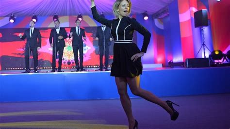 Russian Foreign Ministry Spokeswoman Zakharova Performs Kalinka Dance