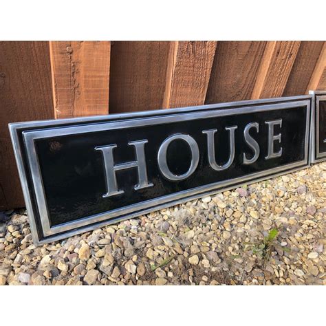 Polished Cast Aluminium Custom Made House Sign Signcast