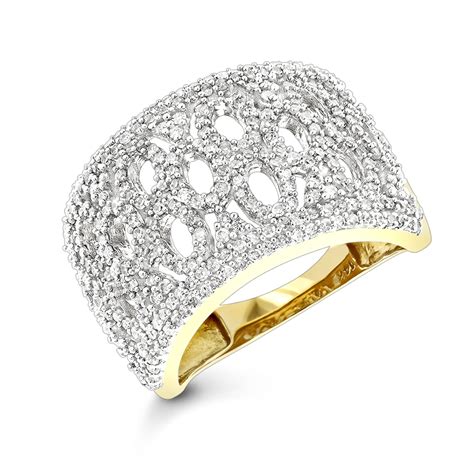 Diamond Fashion Rings 14k Gold Diamond Ring For Women 1ct