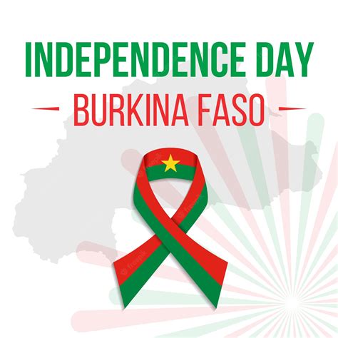 Premium Vector Happy Independence Day Burkina Faso