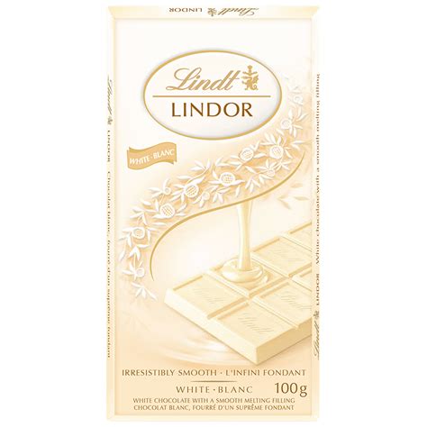 Lindt Lindor Bar White Chocolate 100g London Drugs